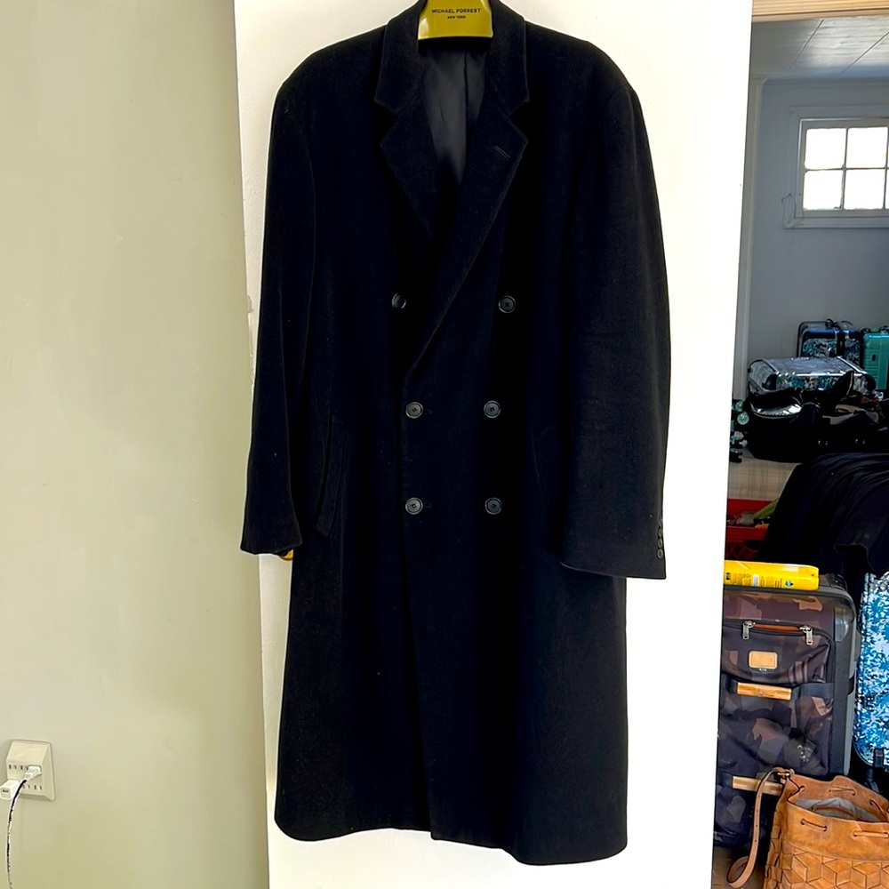 London Fog  iconic double breasted cashmere overcoat